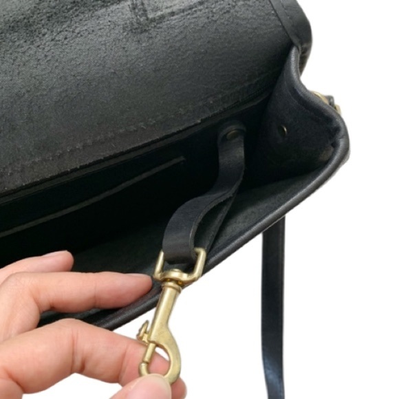 Michael Green Vintage 80’s Messenger Bag Black Shoulder Bag Unisex Y2K - Picture 8 of 15